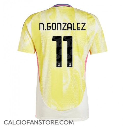Maglia Calcio Juventus Nicolas Gonzalez #11 Seconda Divisa 2024-25 Manica Corta